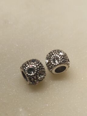 Two Brighton Blingy Rockstar Full Size Crystal And Silver Beads